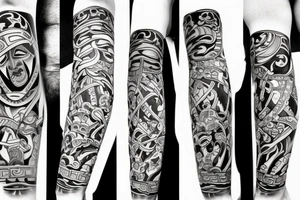samurai body tattoo idea