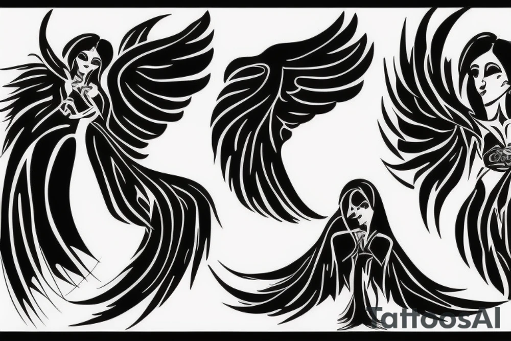Dark angel tattoo idea