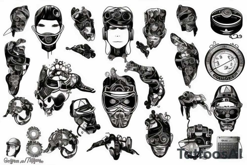 Cyber Technology tattoo idea