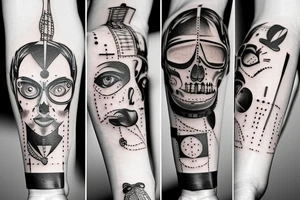 in hand technology tattoo idea
