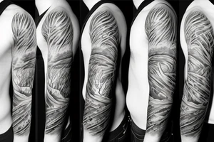 Nature full sleeve tattoo idea