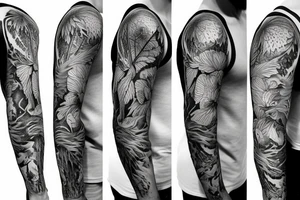 Nature full sleeve tattoo idea