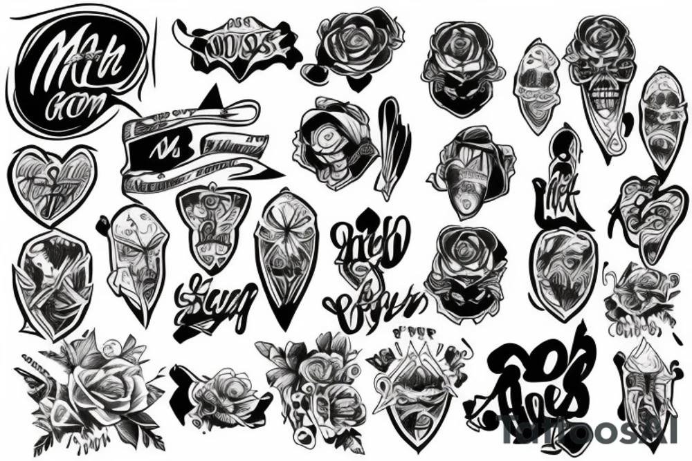 Mother of two sons tattoo idea