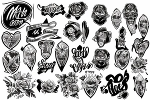 Mother of two sons tattoo idea