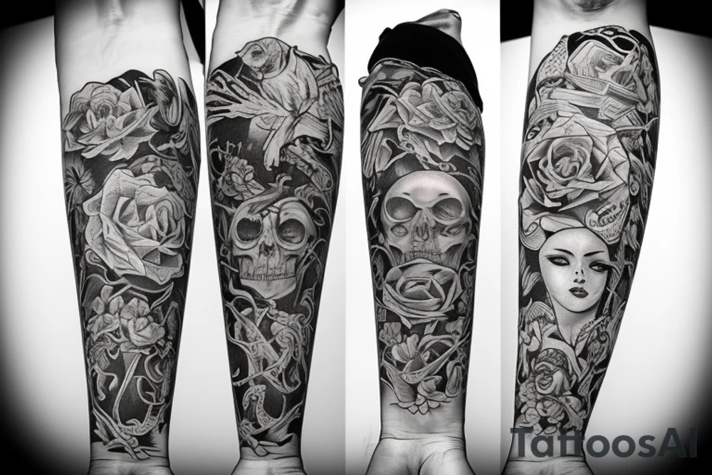 Mother of two sons tattoo idea