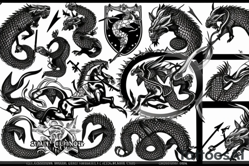 Saint George and the Dragon tattoo idea