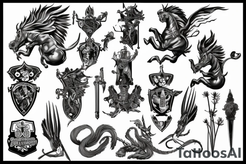 Saint George and Dragon tattoo idea