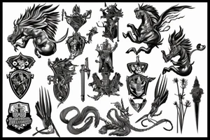 Saint George and Dragon tattoo idea