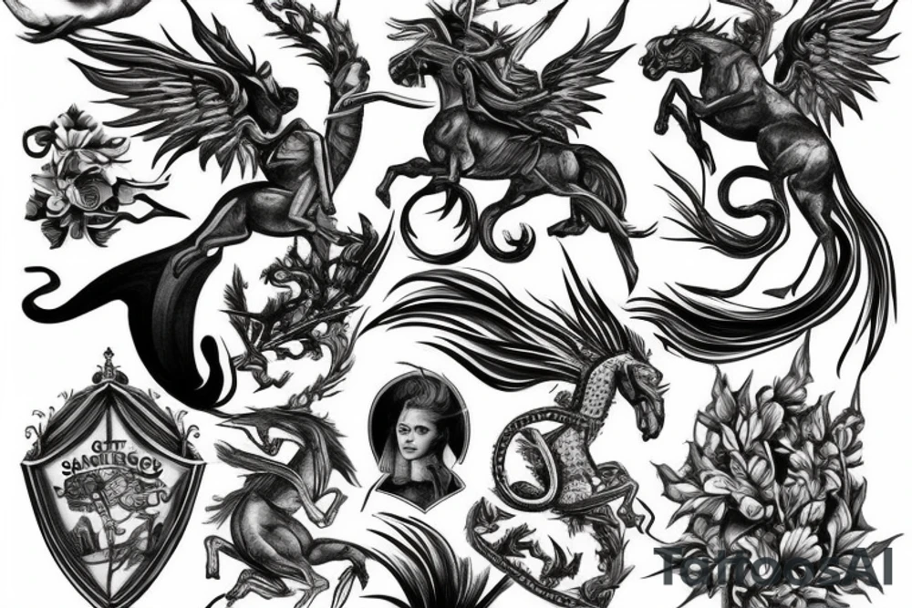 Saint George and Dragon tattoo idea