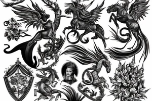 Saint George and Dragon tattoo idea