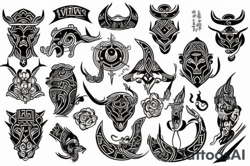 Vietnamese influence with viking influence tattoo idea