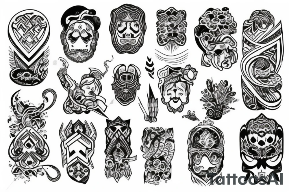 Vietnamese Nordic tattoo idea