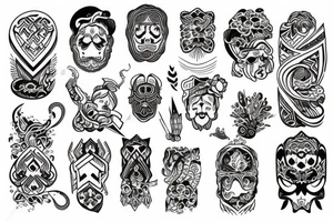 Vietnamese Nordic tattoo idea