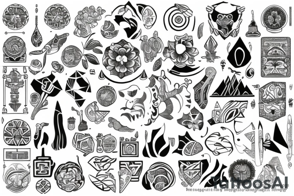 Vietnamese Nordic tattoo idea