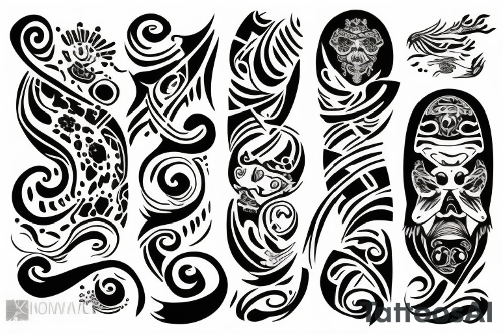 Vietnamese Nordic tattoo idea