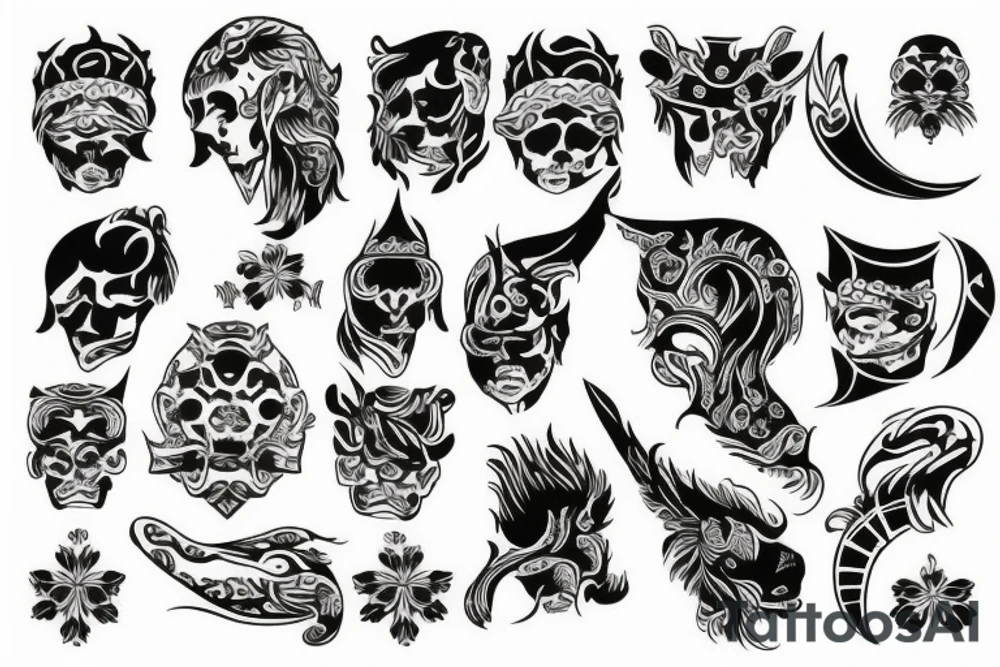 Vietnamese Nordic tattoo idea