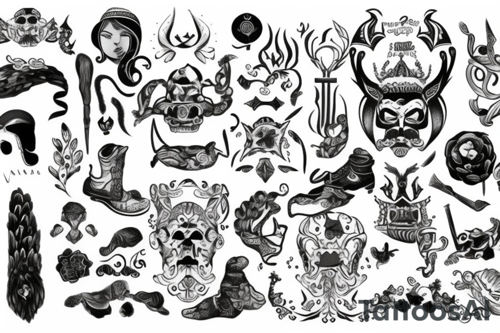 Vietnamese Nordic tattoo idea
