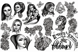 a female bodybuilder tattoo idea