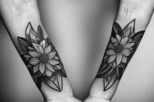 daffodils arm band happy tattoo idea
