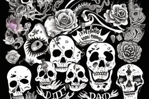 The phrase "I'm too weird to live but much to rare to die" tattoo idea