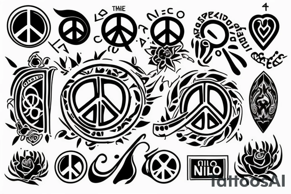 Peace Fountain tattoo idea