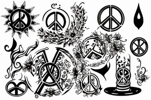 Peace Fountain tattoo idea