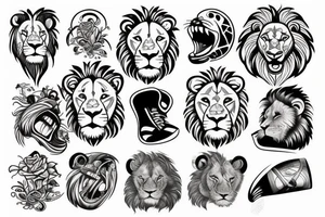 Lion wit a basketball tattoo idea