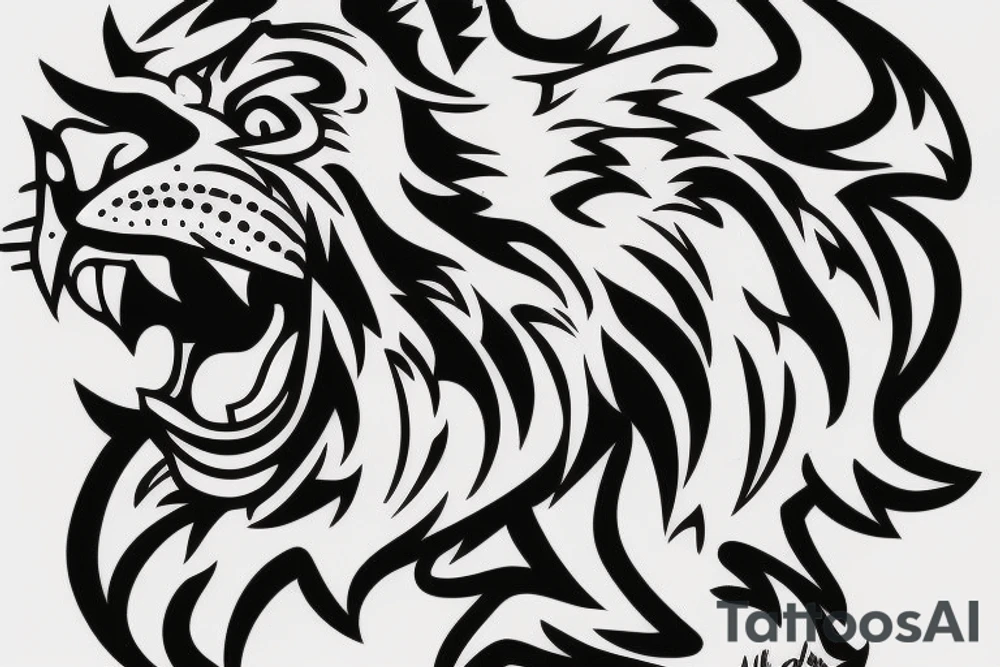 Lion wit a basketball tattoo idea