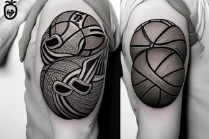 basketball tattoo idea
