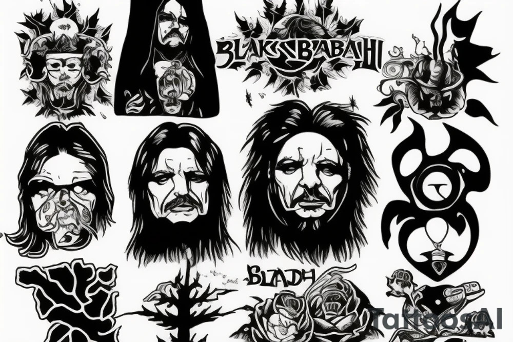 Black Sabbath snowblind tattoo idea