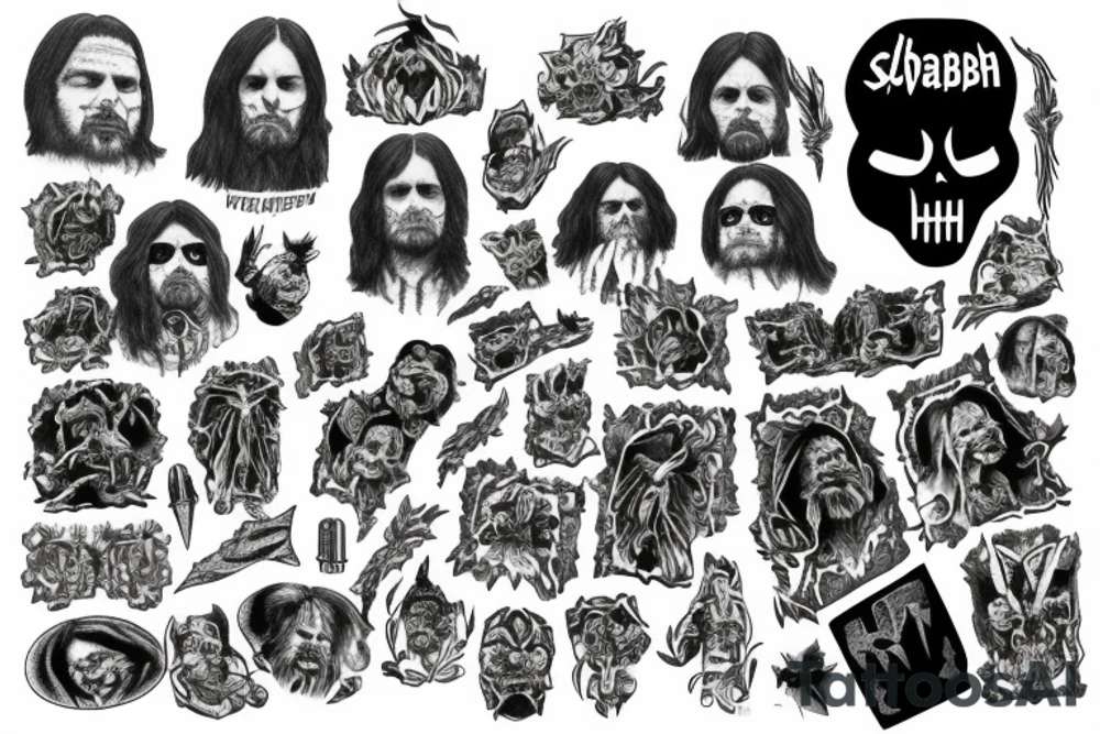 Black Sabbath snowblind tattoo idea