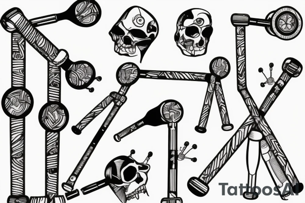 Crutches tattoo idea