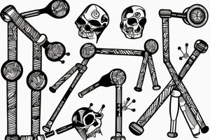 Crutches tattoo idea