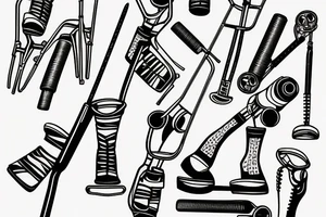 Crutches tattoo idea