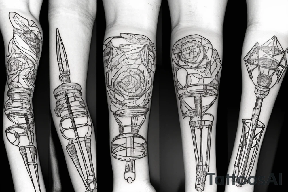 🩼 pair of crutches tattoo idea
