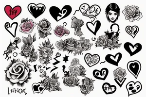 I ENJOY SHIT WORK WITH A HEARTSHAP PILE OF SHIT tattoo idea