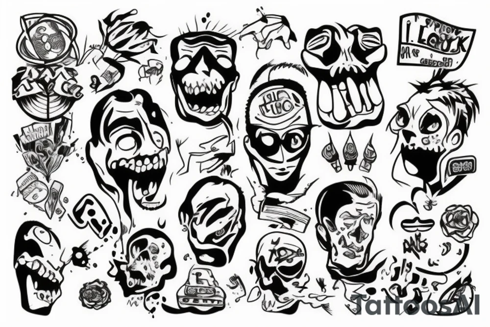 I ENJOY SHIT WORK tattoo idea