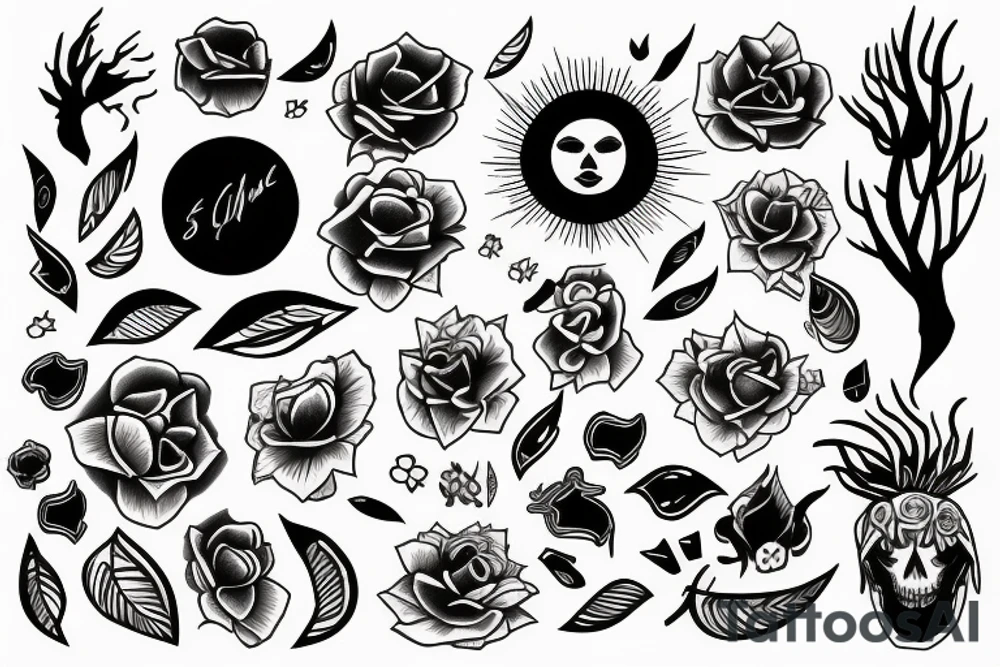 sunset tattoo idea