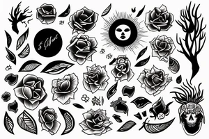 sunset tattoo idea
