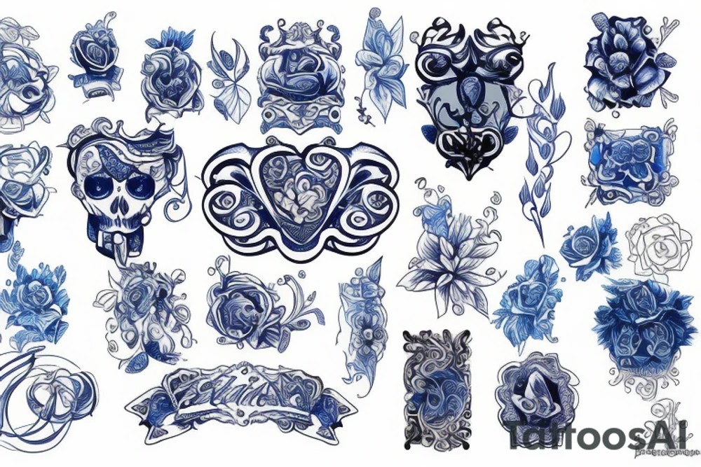 Blue lock tattoo idea