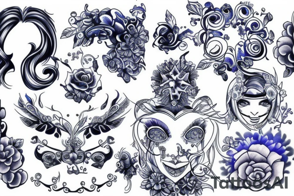 Blue lock tattoo idea