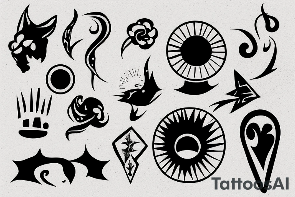 sunset tattoo idea