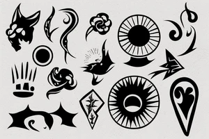 sunset tattoo idea