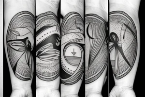 sunset tattoo idea
