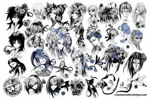 Blue lock Anime tattoo idea