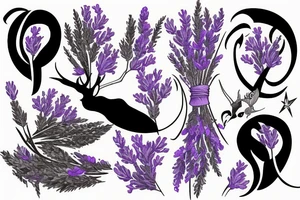 Lavender, capricorn tattoo idea