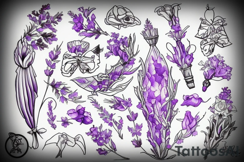 Lavender tattoo idea