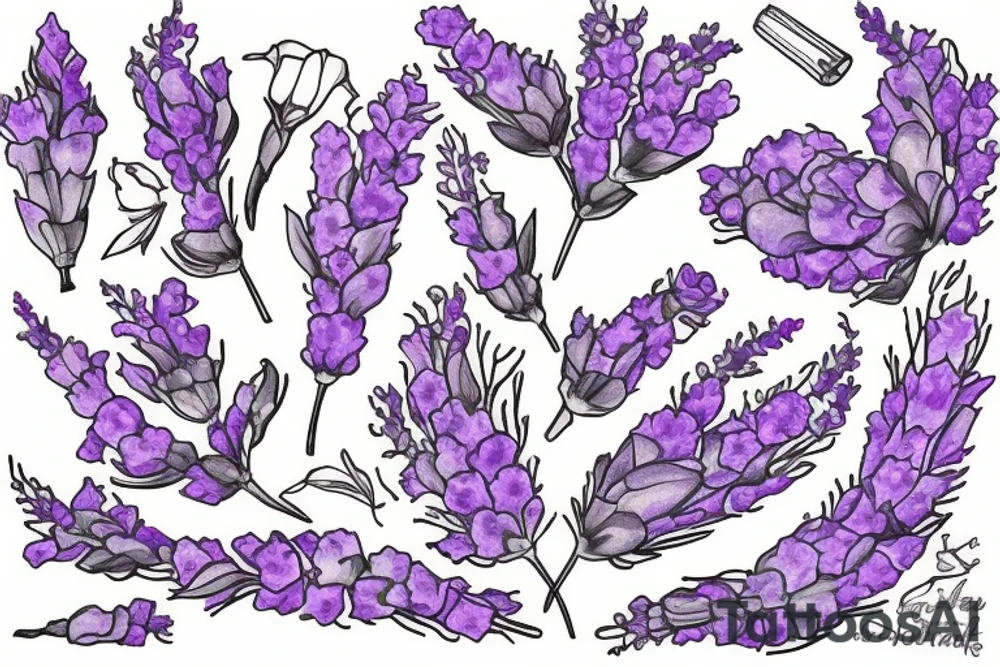 Lavender tattoo idea