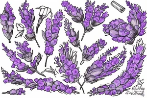 Lavender tattoo idea
