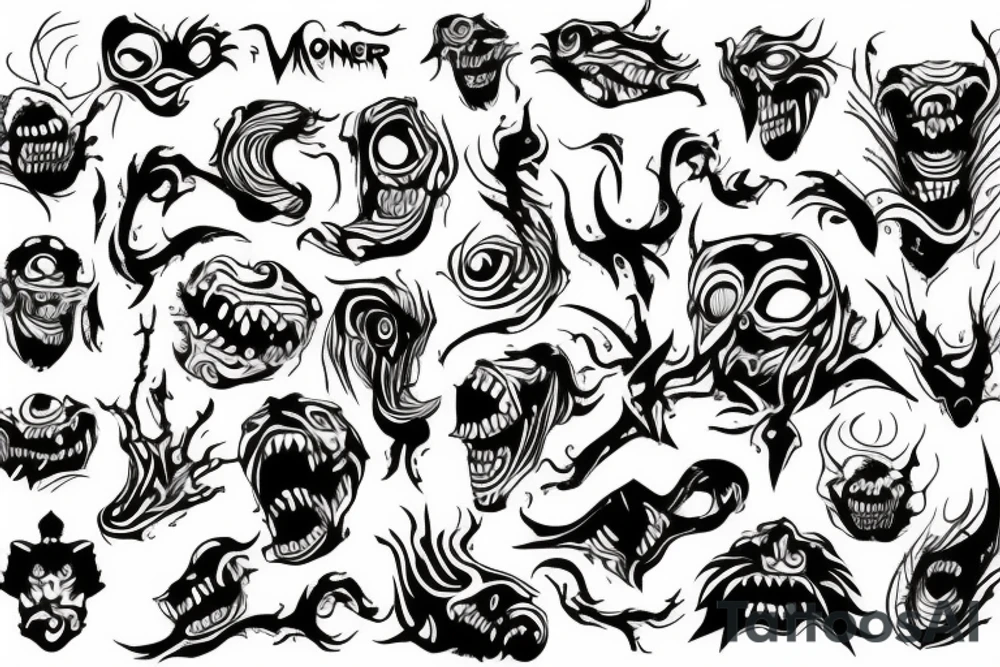 monster tattoo idea